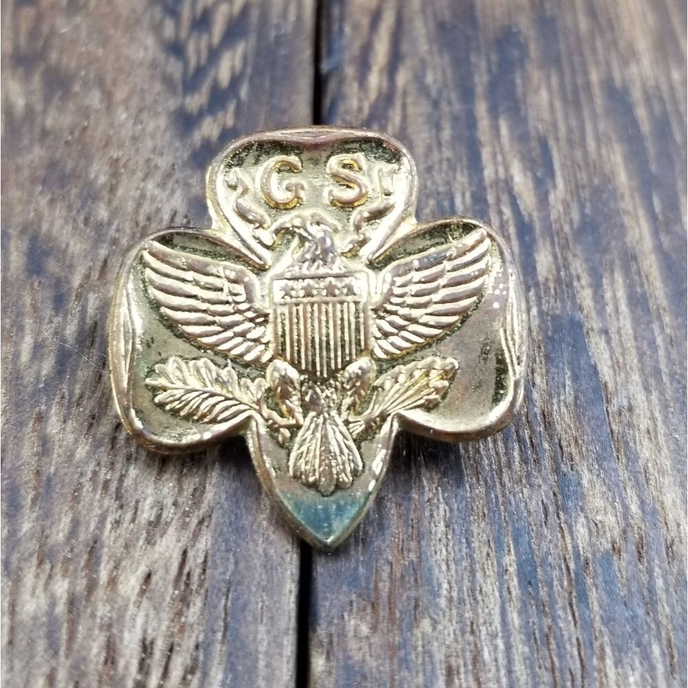Vintage girl scout eagle pin    BR124
